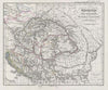 Historic Map : Hungary with ecclasiastical divisions, Spruner, 1854, Vintage Wall Art