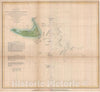 Historic Map : Nantucket and The Davis Shoals, U.S. Coast Survey, 1851, Vintage Wall Art
