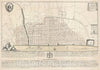 Historic Map : London, England, Wren, 1744, Vintage Wall Art