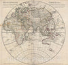 Historic Map : The Eastern Hemisphere "w/ Sea of Korea", Delisle, 1724, Vintage Wall Art