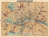 Historic Map : Pictorial map of London, Smith, 1887, Vintage Wall Art