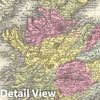 Historic Map : Scotland, Mitchell, 1854, Vintage Wall Art