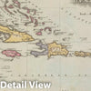 Historic Map : West Indies, Lucas, 1823, Vintage Wall Art