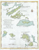 Historic Map : St. Bart, Anguilla, St. Martins, Leeward Islands, West Indies, Lodge, 1781, Vintage Wall Art
