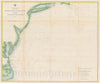 Historic Map : The Atlantic Coast from Nantucket to Cape Hatteras, U.S. Coast Survey, 1863, Vintage Wall Art