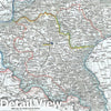 Historic Map : The Province of Posen, Meyer, 1853, Vintage Wall Art