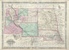 Historic Map : Montana, Wyoming, Idaho, Nebraska and Dakota, Johnson, 1866, Vintage Wall Art