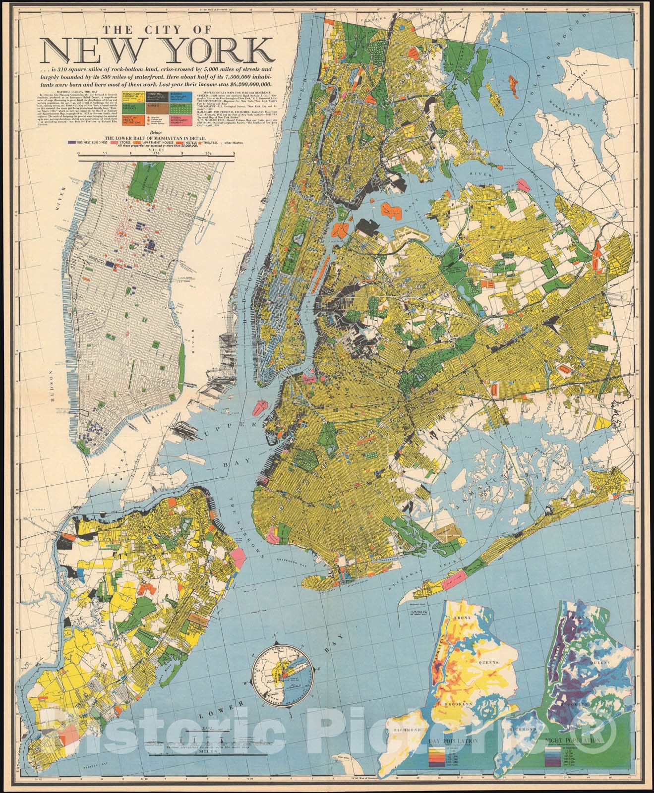 Historic Map : New York City, Harrison, 1939 v1, Vintage Wall Art