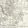Historic Map : Palestine, Israel or The Holy Land, Black, 1844, Vintage Wall Art