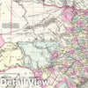 Historic Map : Texas, Colton, 1855, Vintage Wall Art