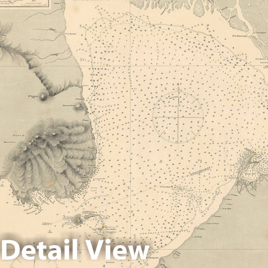 Historic Map : Manila Bay, Hydrographic Office, 1886, Vintage Wall Art
