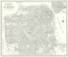 Historic Map : San Francisco, California, Rand McNally, 1960, Vintage Wall Art