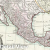Historic Map : Mexico "Texas", Louisiana and Florida, Bonne, 1771, Vintage Wall Art