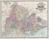 Historic Map : Brooklyn, New York, Bishop, 1871, Vintage Wall Art