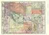 Historic Map : Wyoming, Rand McNally, 1891, Vintage Wall Art