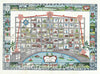 Historic Map : Barnes Pictorial Map of New Orleans, Louisiana, 1942, Vintage Wall Art
