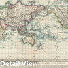 Historic Map : The World w/ decorative vingettes, Legrand, 1830, Vintage Wall Art