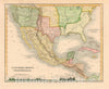 Historic Map : Mexico and California, Dower, 1850, Vintage Wall Art