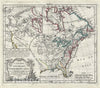 Historic Map : North America w/ De Fonte Discoveries and Sea of The West, Vaugondy, 1778, Vintage Wall Art