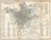 Historic Map : Plan of Rome, Italy, Vandermeren, 1823, Vintage Wall Art