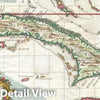 Historic Map : Cuba and Jamaica, Terreni - Coltellini, 1763, Vintage Wall Art
