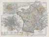 Historic Map : France from 1610 to 1790, Spruner, 1854, Vintage Wall Art