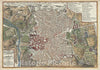 Historic Map : Plan of Madrid, Spain, De Fer, 1700, Vintage Wall Art