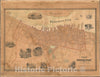Historic Map : Newburyport, Massachusetts, McIntyre, 1851, Vintage Wall Art