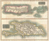 Historic Map : Porto Rico and Hispaniola, Thomson, 1814, Vintage Wall Art