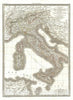 Historic Map : Italy: Sardinia, Naples, Tuscany, Modena, Lapie, 1831, Vintage Wall Art