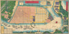 Historic Map : Keio 4 Morookaya Ihei Edo Period Map of Yokohama, Japan, 1868, Vintage Wall Art