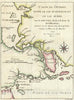 Historic Map : The Straits between Lake Huron, Lake Michigan, and Lake Superior "Great Lakes", Bellin, 1744, Vintage Wall Art