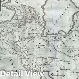 Historic Map : Ancient Persia Divided into 20 Provinces 
