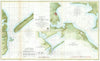 Historic Map : Matagorda Bay and Lavaca Bay, Texas, U.S. Coast Survey, 1857, Vintage Wall Art