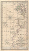 Historic Map : Nautical Chart Atlantic: England to The Cape Verd Islands, J.W. Norie, 1840, Vintage Wall Art