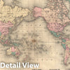 Historic Map : Nautical Chart World on Mercator's Projection, Walker, 1876, Vintage Wall Art