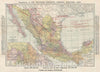Historic Map : The Mexican Revolution, Rand, McNally, 1913, Vintage Wall Art
