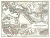 Historic Map : The Empire of Alexander The Great, Spruner, 1854, Vintage Wall Art