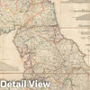 Historic Map : Great Britain, Bradshaw Railroad, 1839, Vintage Wall Art