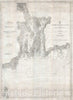 Historic Map : U.S. Coast Survey Nautical Map of Naragansett Bay, Rhode Island, 1915, Vintage Wall Art