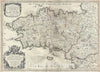 Historic Map : Brittany, France, Jaillot, 1706, Vintage Wall Art