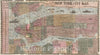 Historic Map : New York City, Phelps, 1857, Vintage Wall Art