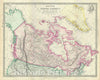 Historic Map : British North America or Canada, S.D.U.K., 1848, Vintage Wall Art