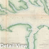 Historic Map : Albemarle Sound, North Carolina, U.S. Coast Survey, 1855, Vintage Wall Art