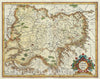 Historic Map : Transylvania "Romania", Mercator and Hondius, 1606, Vintage Wall Art