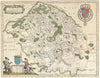 Historic Map : Valois "Seine-et-Marne / Champagne", France, Blaeu, 1641, Vintage Wall Art