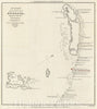 Historic Map : Anegada Island, Virgin Islands "w/ slave ship wrecks", Basire, 1825, Vintage Wall Art