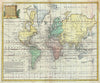 Historic Map : The World on Mercator Projection "Sea of Korea identified", Bowen, 1747, Vintage Wall Art