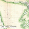 Historic Map : Nautical Chart The Washington Coast, Puget Sound, Vancouver, U.S. Coast Survey, 1857, Vintage Wall Art