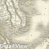 Historic Map : The East Indies and South East Asia, Black, 1844, Vintage Wall Art